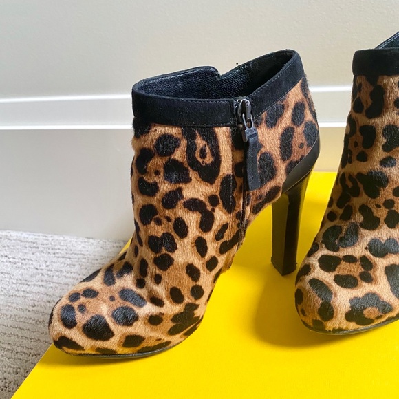 Fendi Leopard Print Pony Hair Booties - Picture 2 of 7